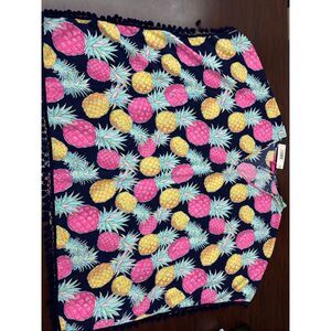 NWT Simply Southern Pineapple Print Swim Cover Up